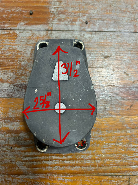 Lewmar Single Foot Block 2-5/8” Sheave Deck Mounted Sailboat Block  - Humphries IOR