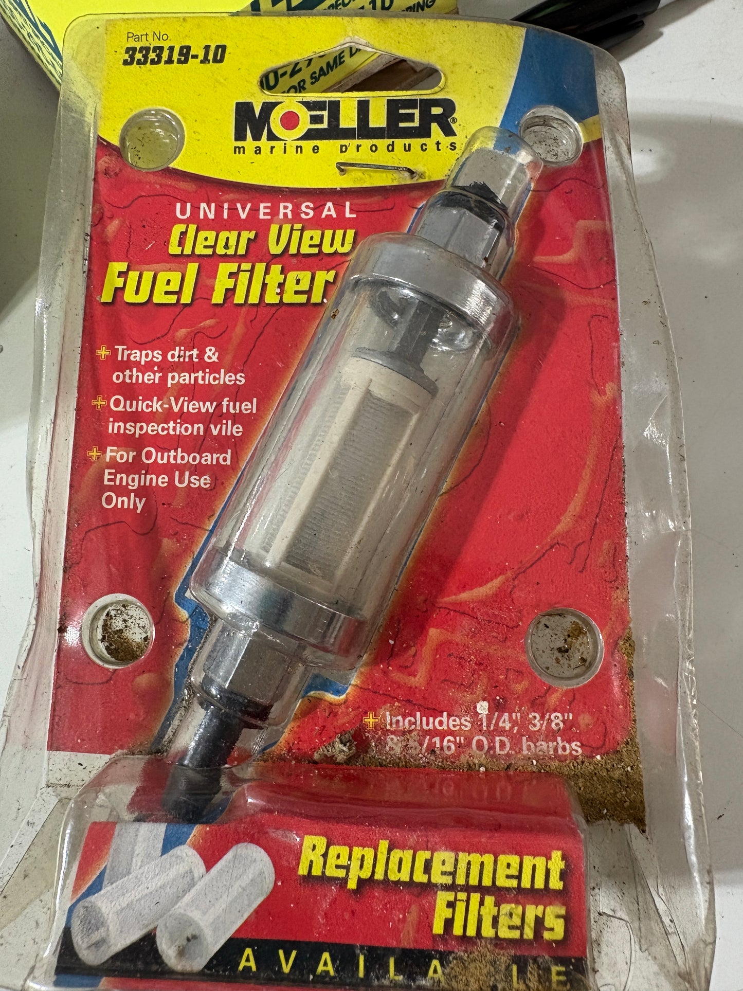 Moeller Clear View In-Line Fuel Filter  Universal, 33319-10