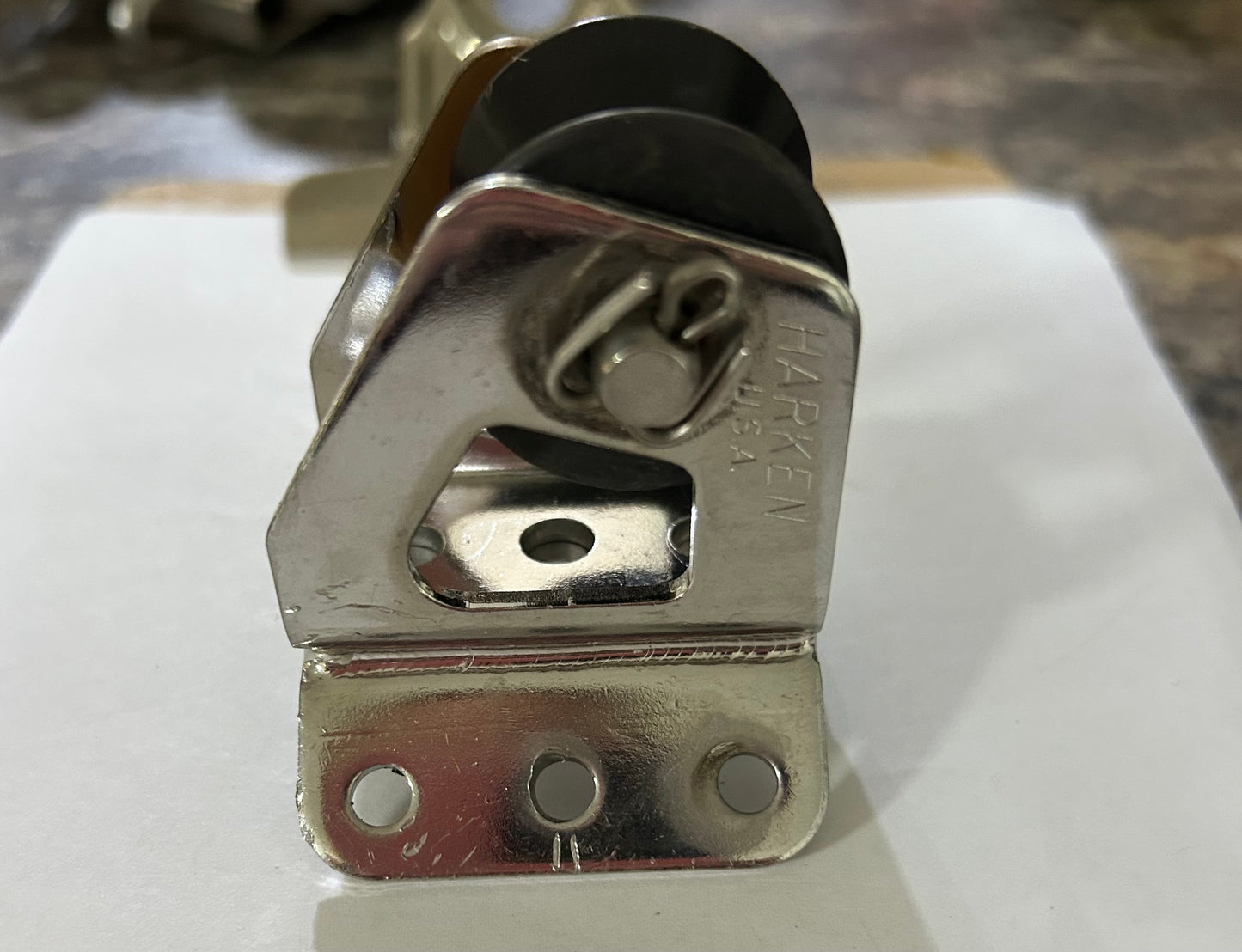 Raised Harken Lead Block - 1 1/8" Sheave - 3/4" Line Diameter
