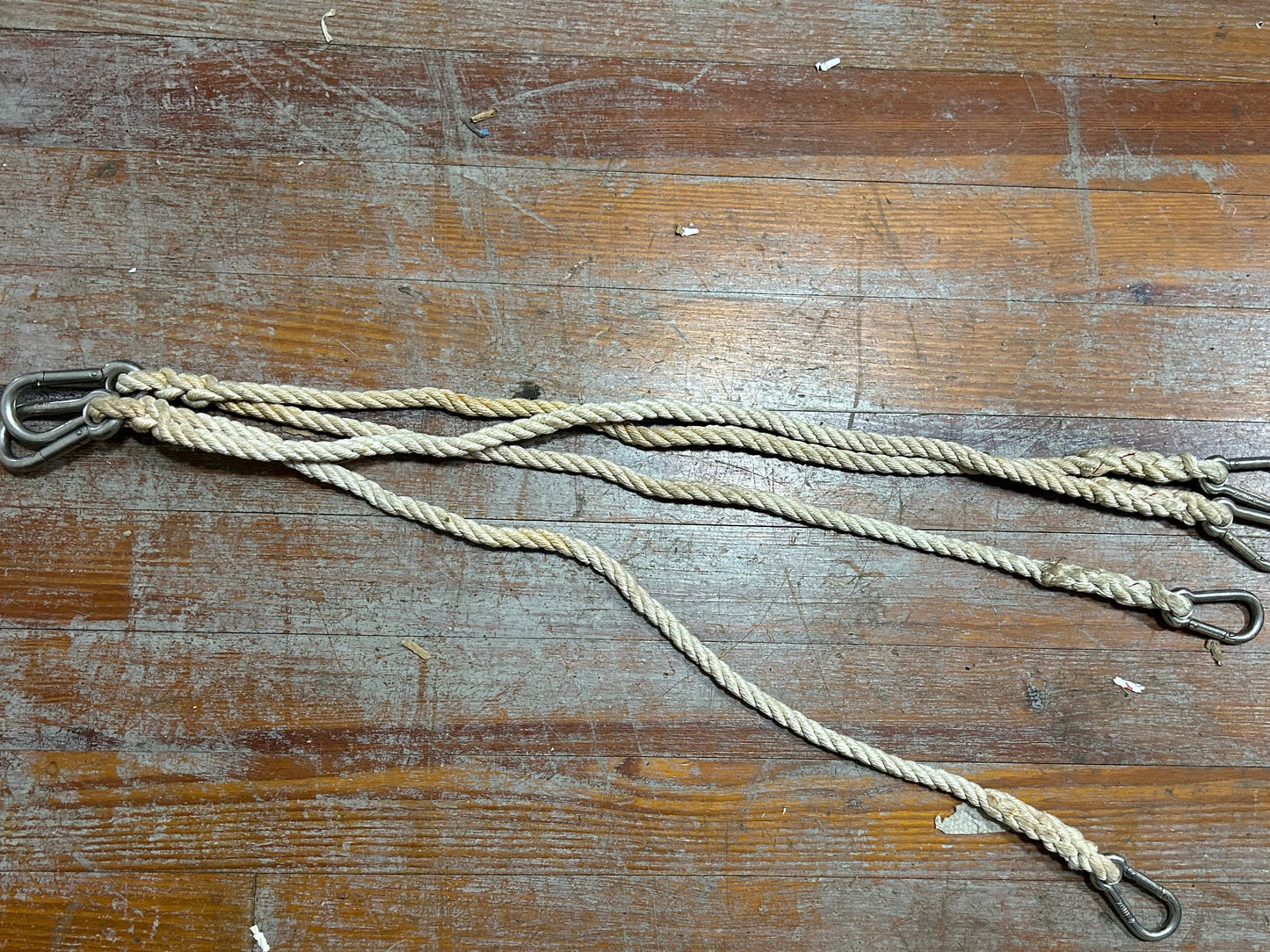 Dual Rope Connector with Carabiners – 30" Ropes  - Humphries IOR