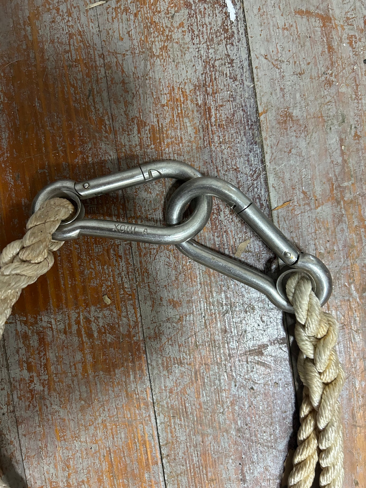 Dual Rope Connector with Carabiners – 30" Ropes  - Humphries IOR
