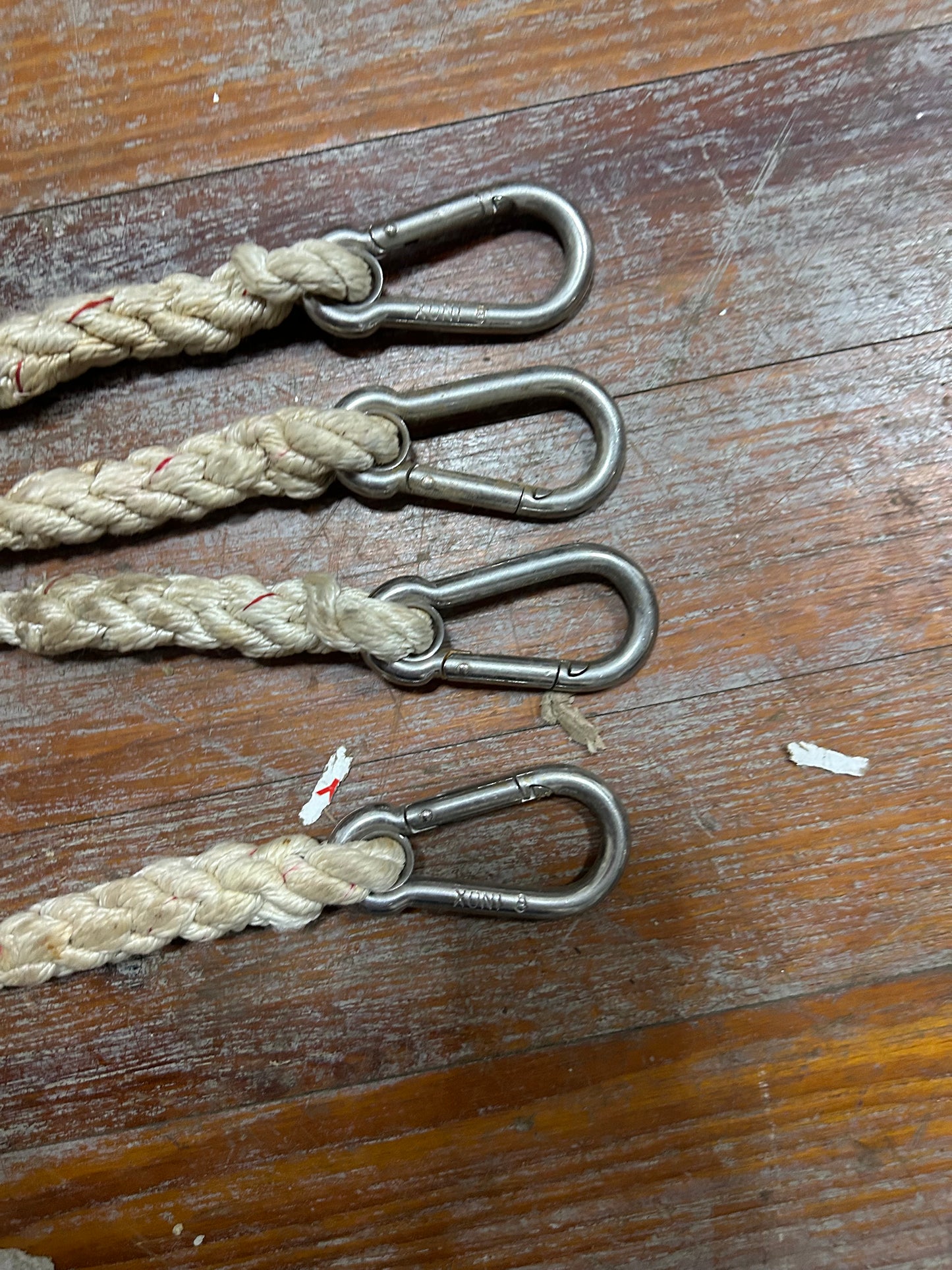 Dual Rope Connector with Carabiners – 30" Ropes  - Humphries IOR