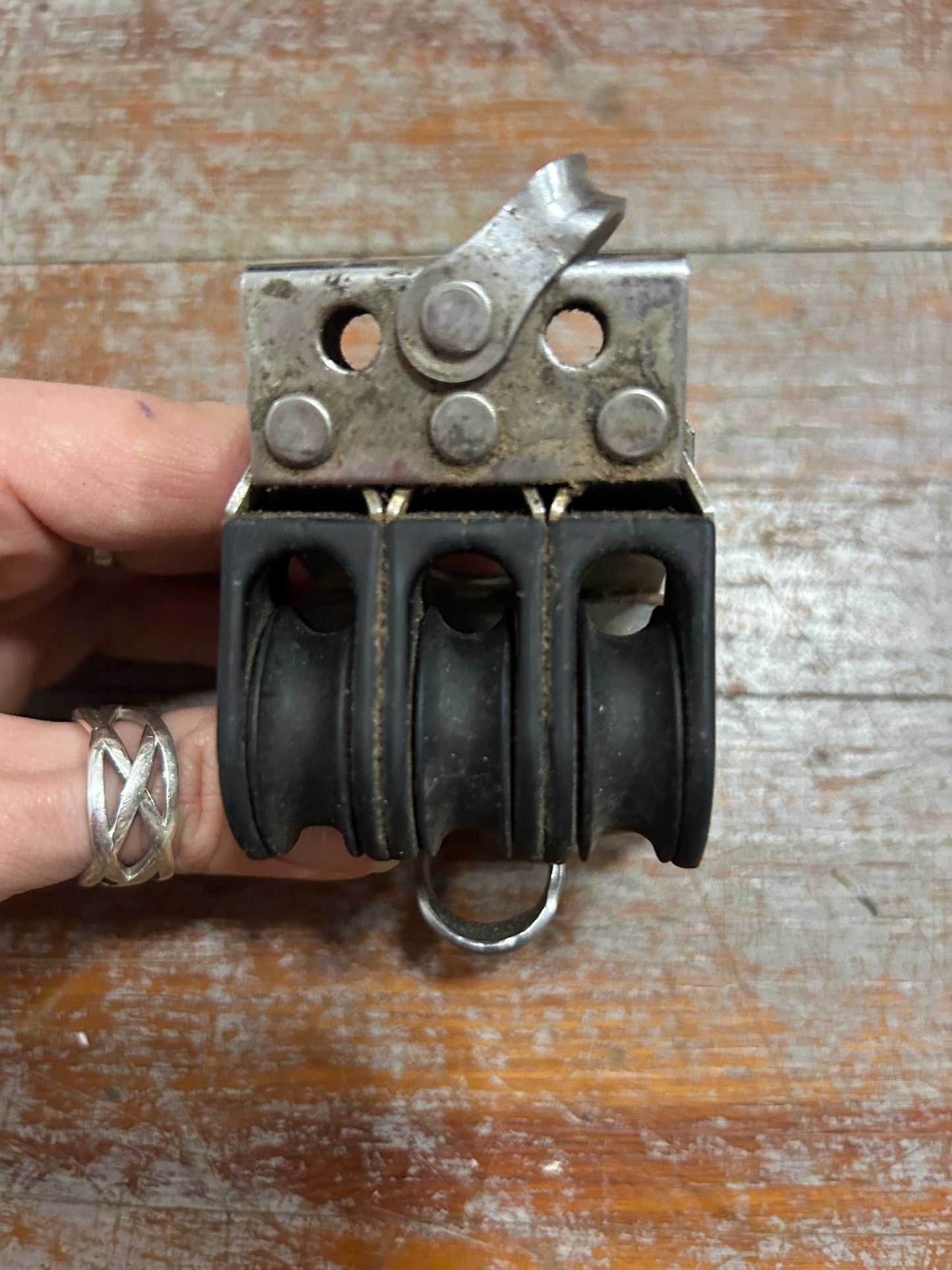 Small Harken Triple Block With Cam Cleat - 1/4" Line - Humphries IOR