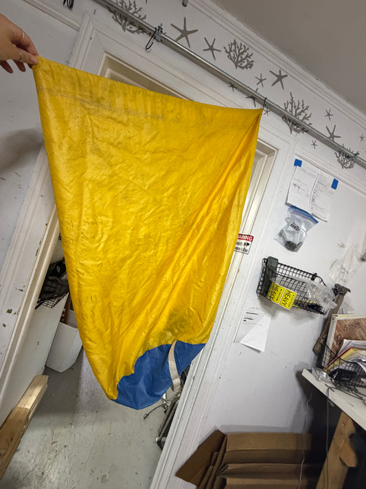 Yellow & Blue Sail Bag - 38" Long x 20" Base Diameter