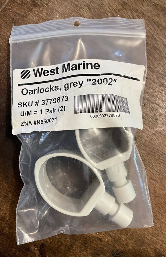 West Marine Grey Plastic Oarlocks SKU # 3779873 NEW