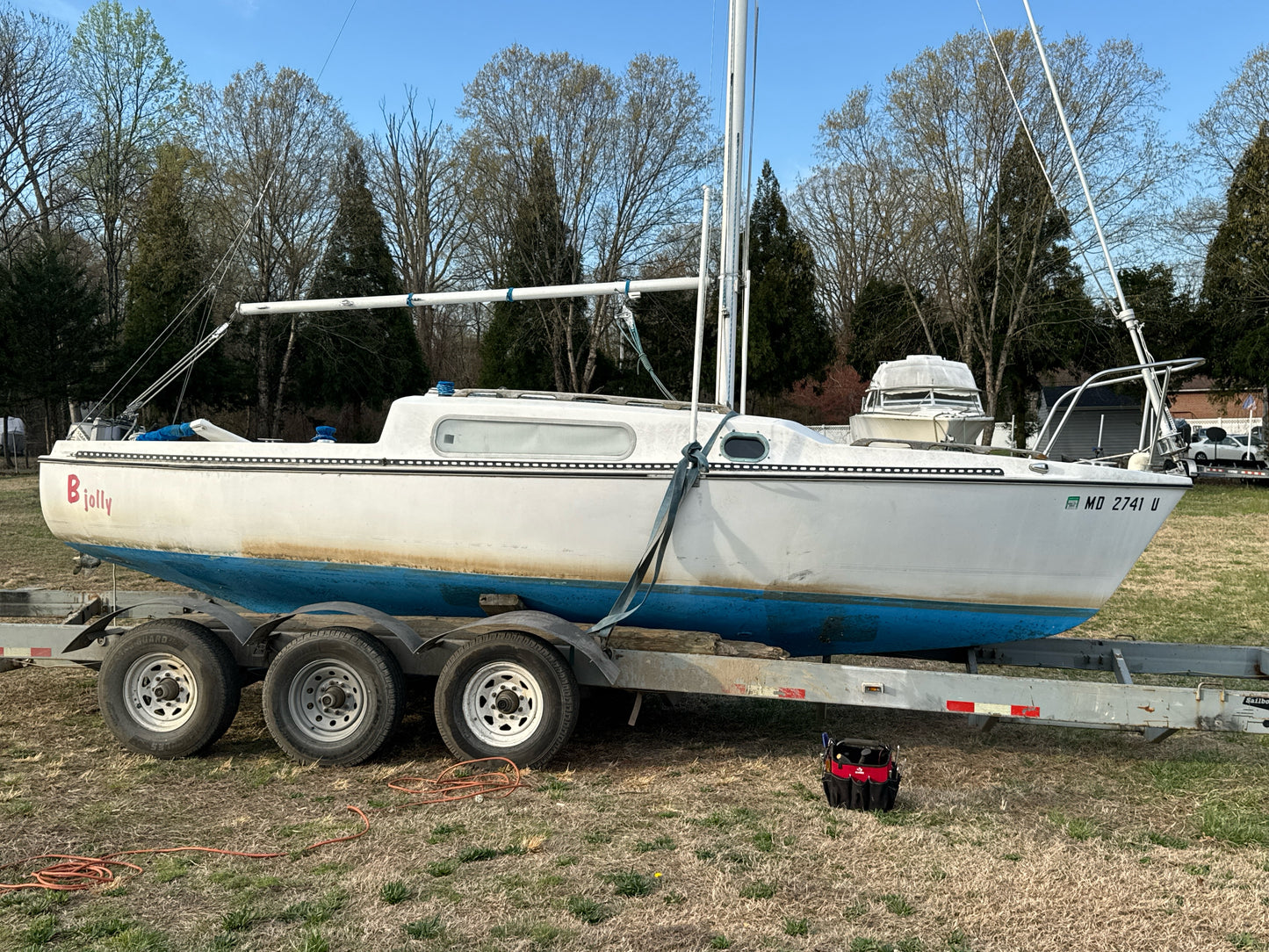 Small Raised Harken Traveler System - Morgan 22