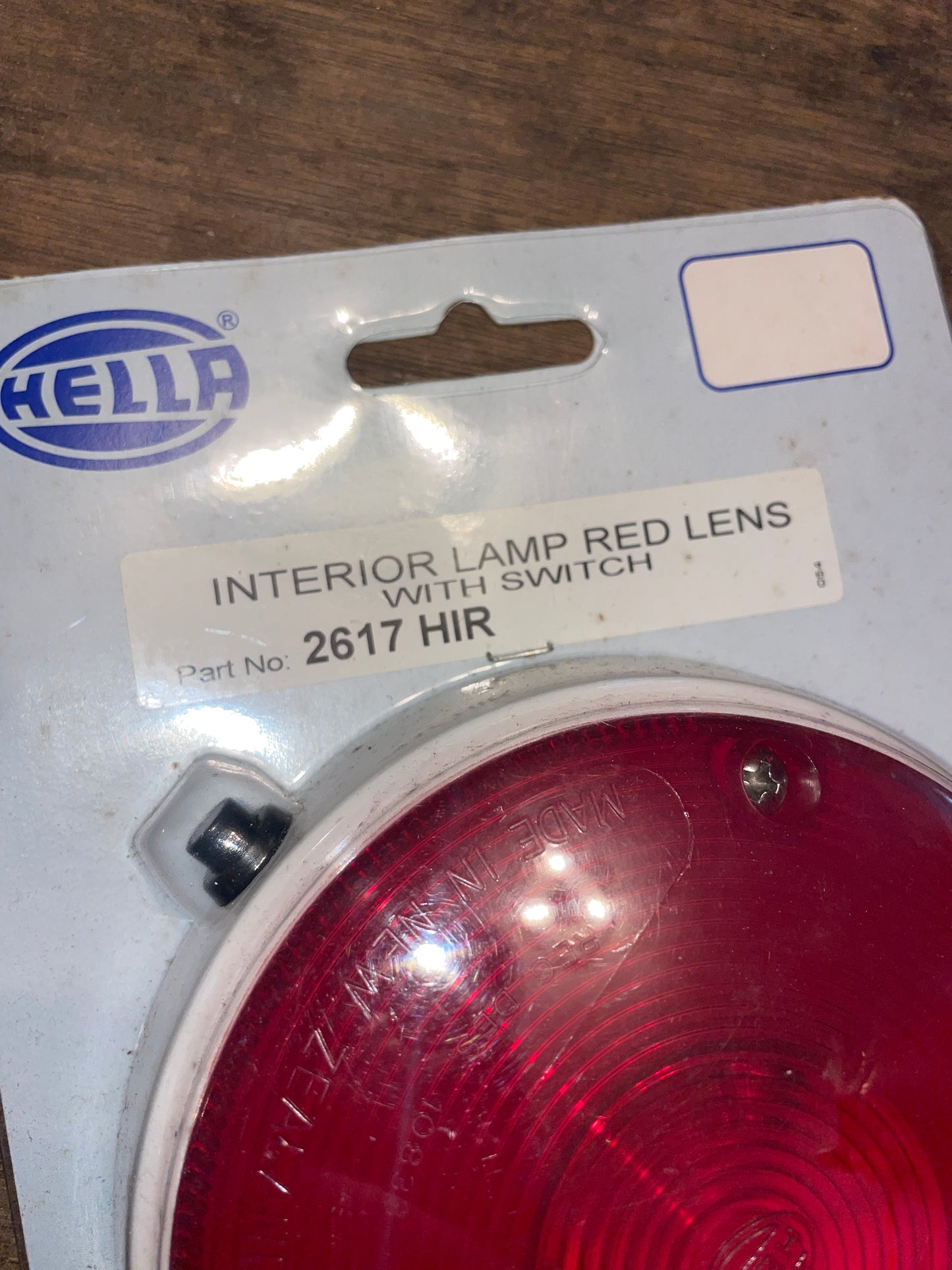 Hellamarine Interior Lamp Red Lens MODEL # 2617 HIR