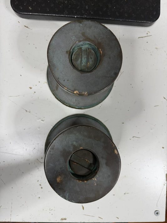 PAIR - Vintage Bronze C. Sherman 2 Speed Winches - Tripp 30