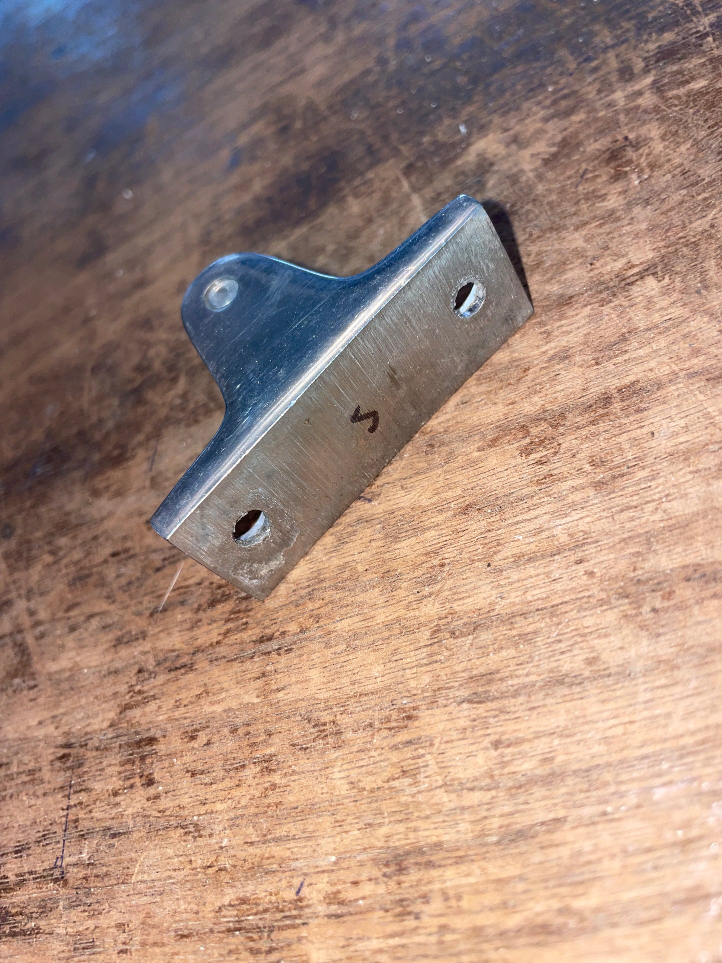 Stainless Angled Mount Plate- 2 1/4” x 1/2”