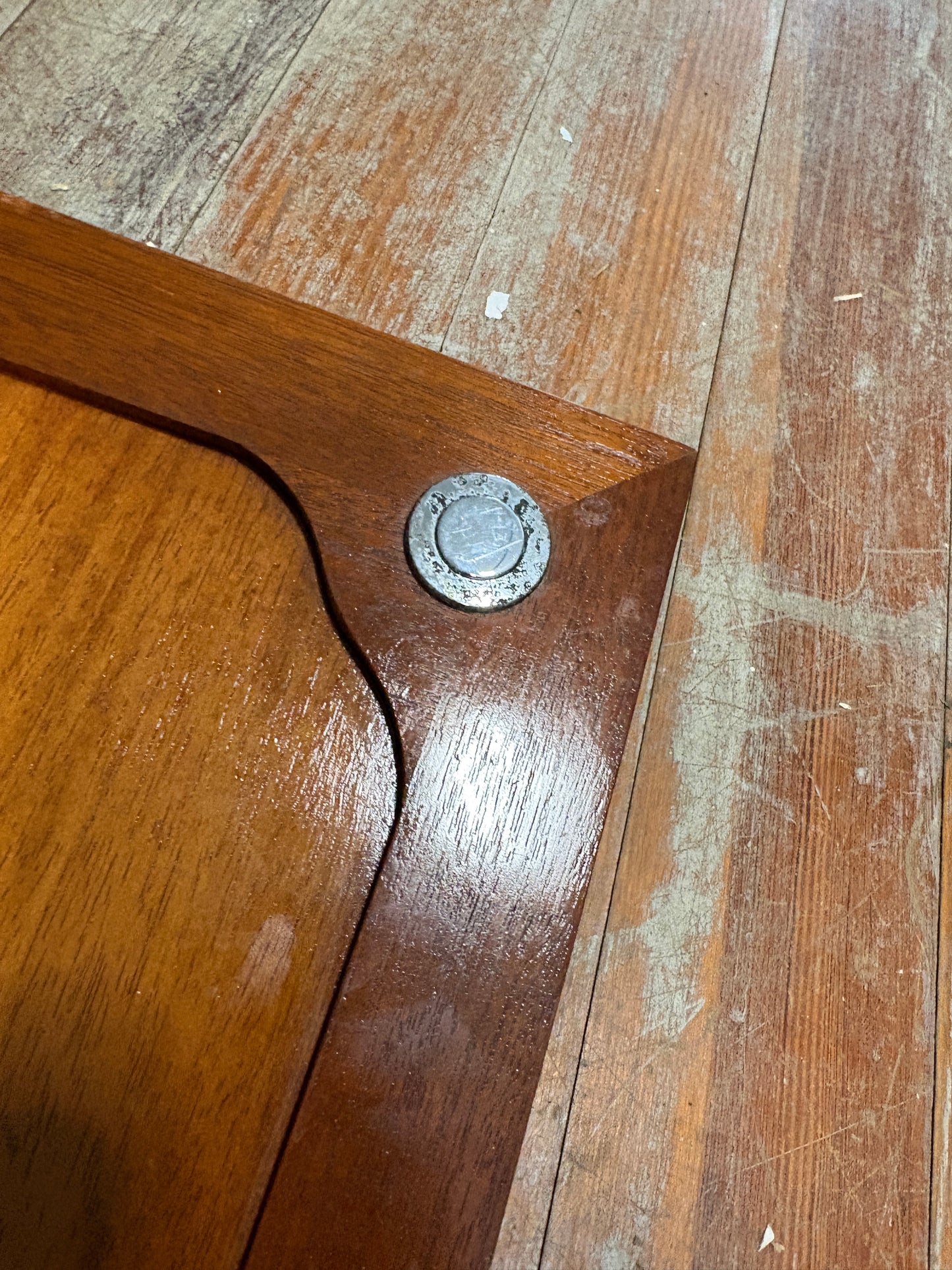 Teak Cabinet Door Pair with Push Button Latch 15 3/8 x 12  5/8" thick - Seafarer 31MKI Yawl