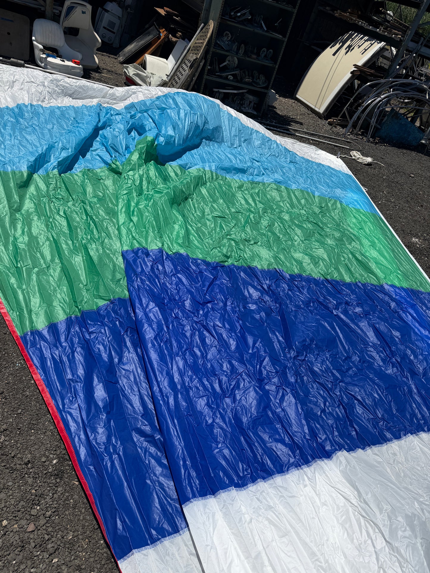 MacGregor 26X Asymmetrical Spinnaker IN Sock - 26'9" x 24'7" x 17'2" - LIKE NEW CONDITION