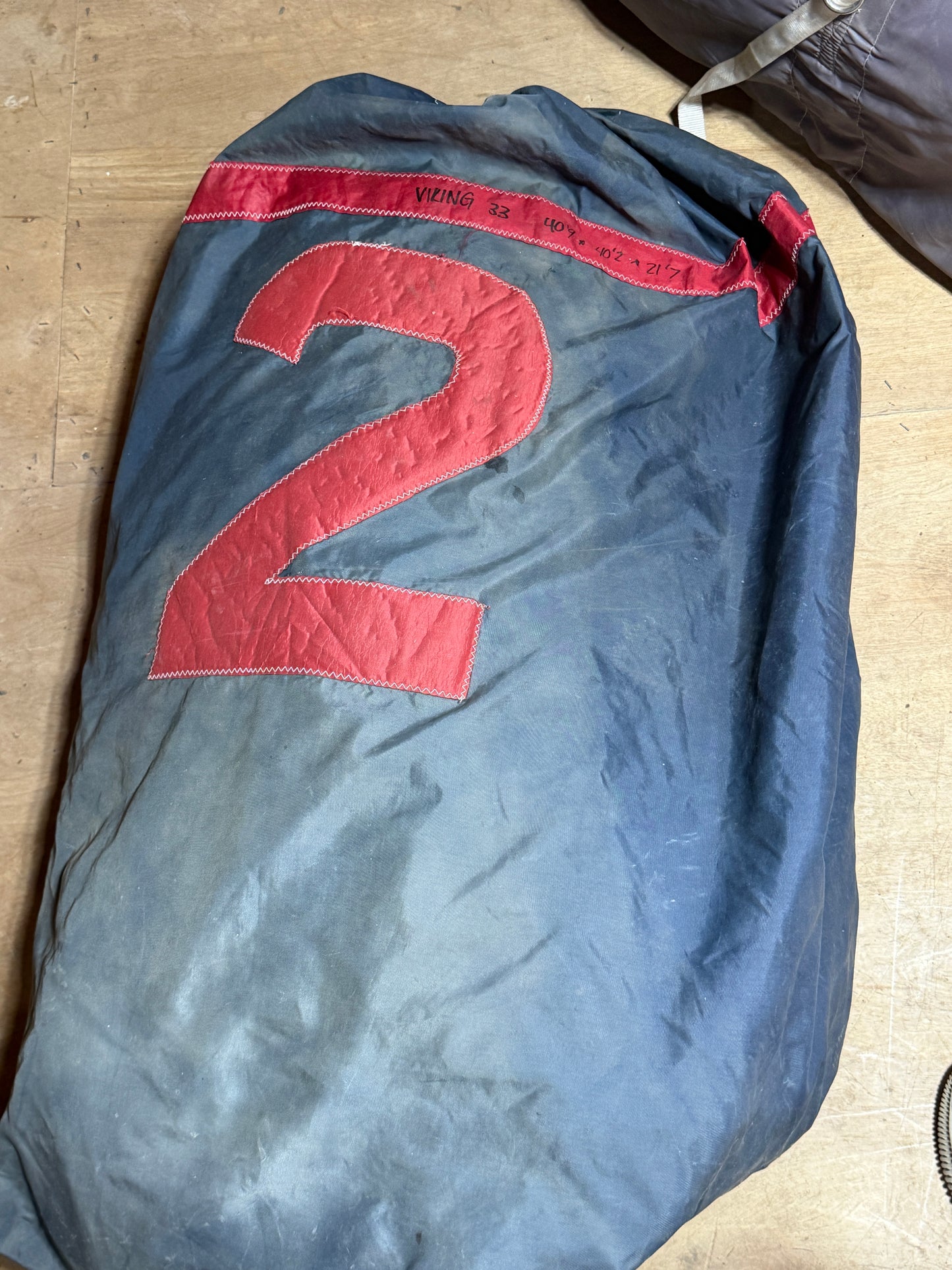 Viking 33 No. 2 Jib Sail 40'9" Leech x 40'2" Luff x 21'7" Foot