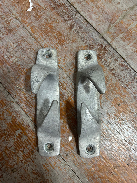 Lot of 2 Aluminum Chock Cleats 5-7/8” Heavy Duty Boat Marine 1” Line