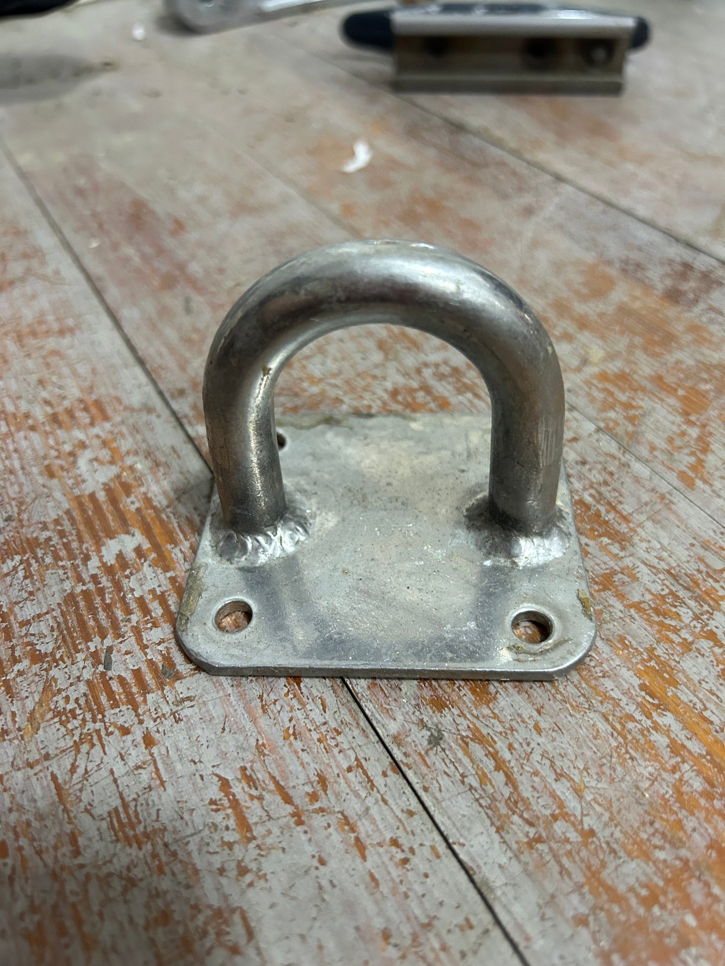 Stainless Steel U-Bolt Pad Eye Deck Tie Down 2” Arch 1-3/4” Opening