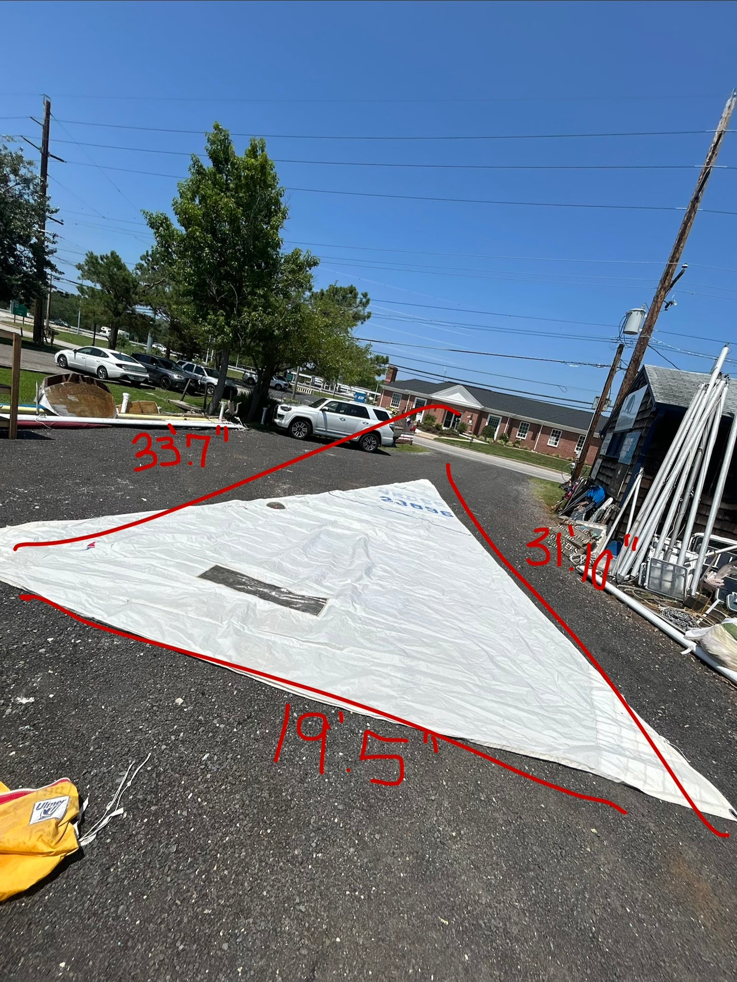 Ulmer Sails Mainsail 33’7” Luff x 31’10” Foot x 19’6” Leech Sail #23896