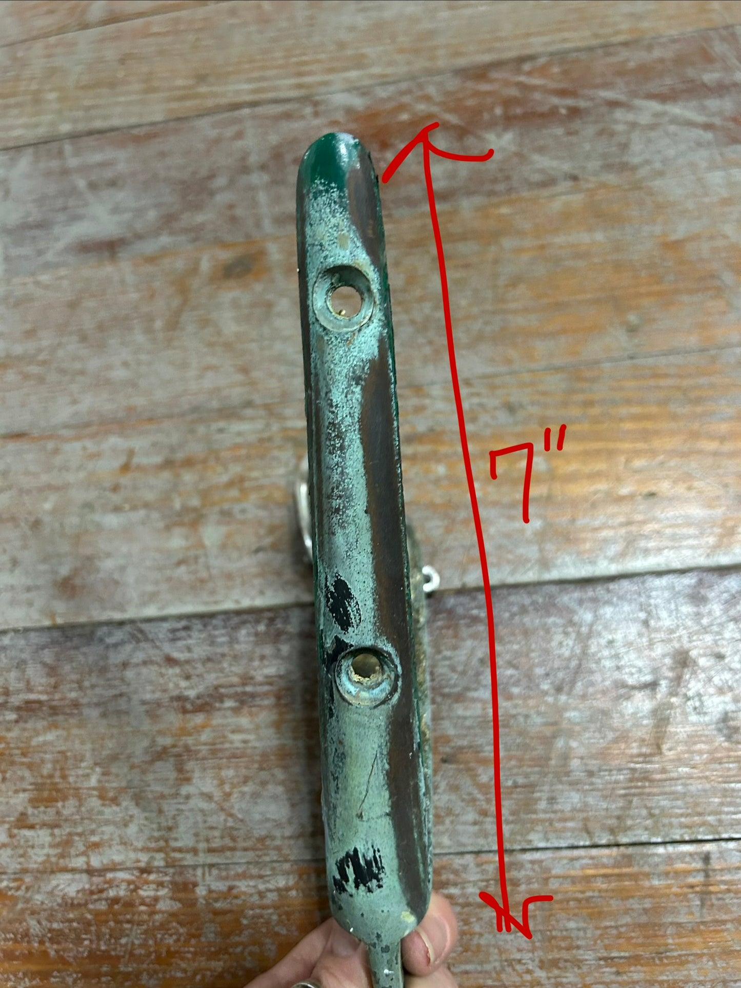 Vintage Bronze Stem head Fitting with Swivel Snap Shackle