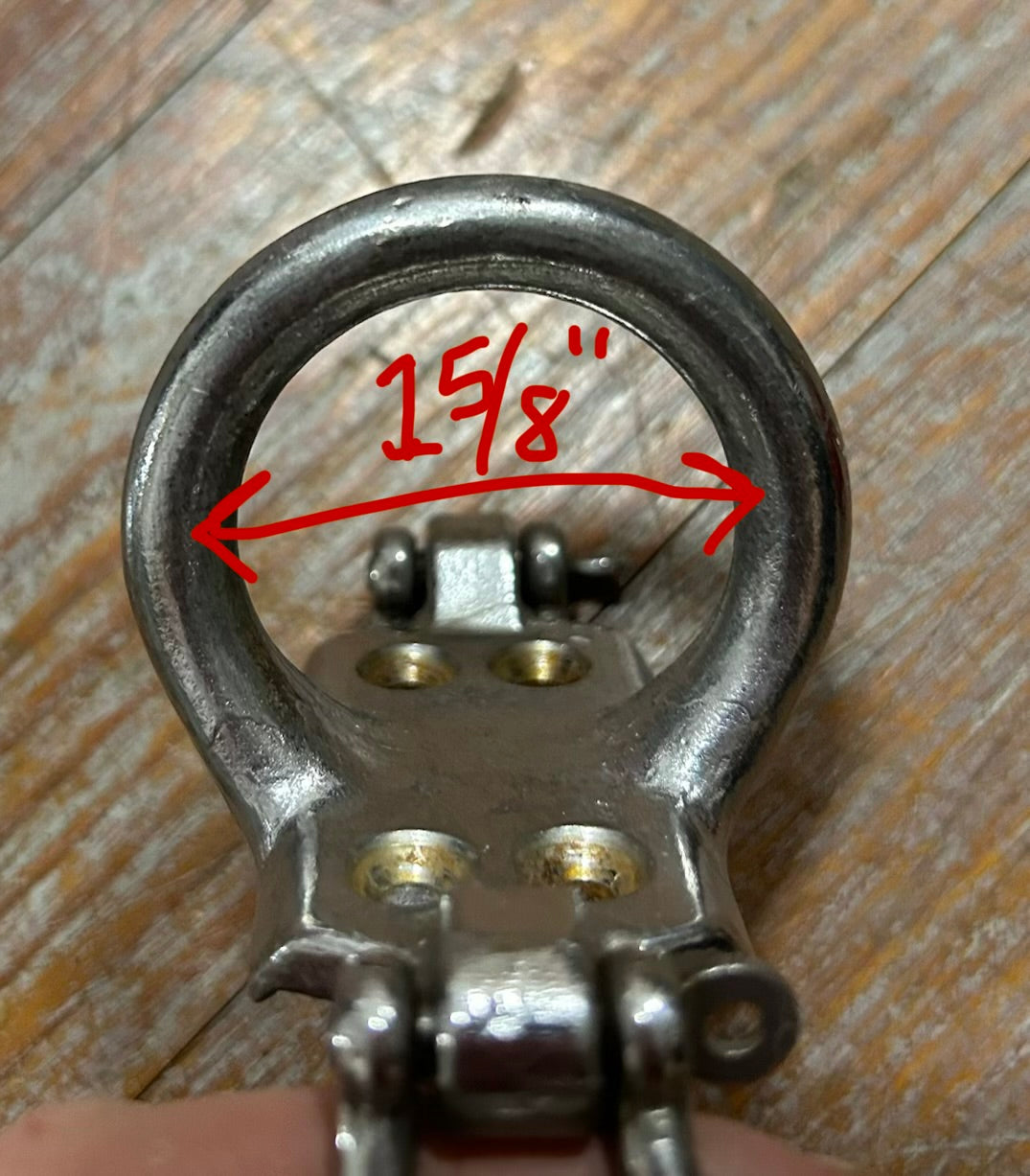 Harken Mast Spinnaker Pole Ring w/ (2) Micro Harken Single Blocks 7/8” Sheaves Stainless