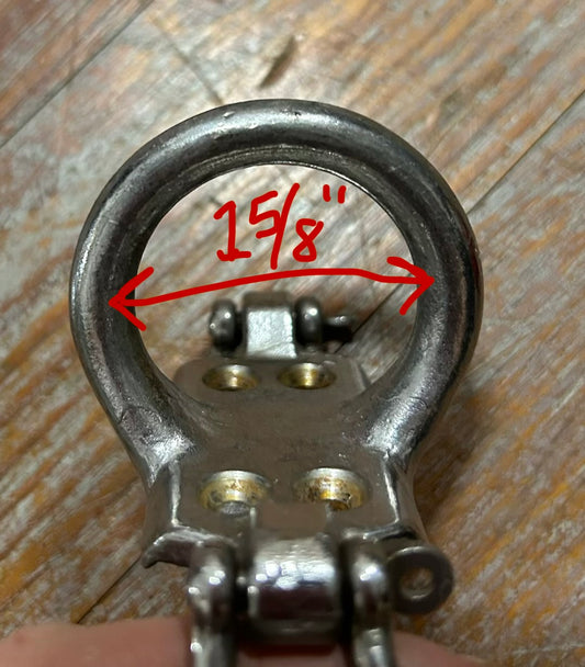 Harken Mast Spinnaker Pole Ring w/ (2) Micro Harken Single Blocks 7/8” Sheaves Stainless