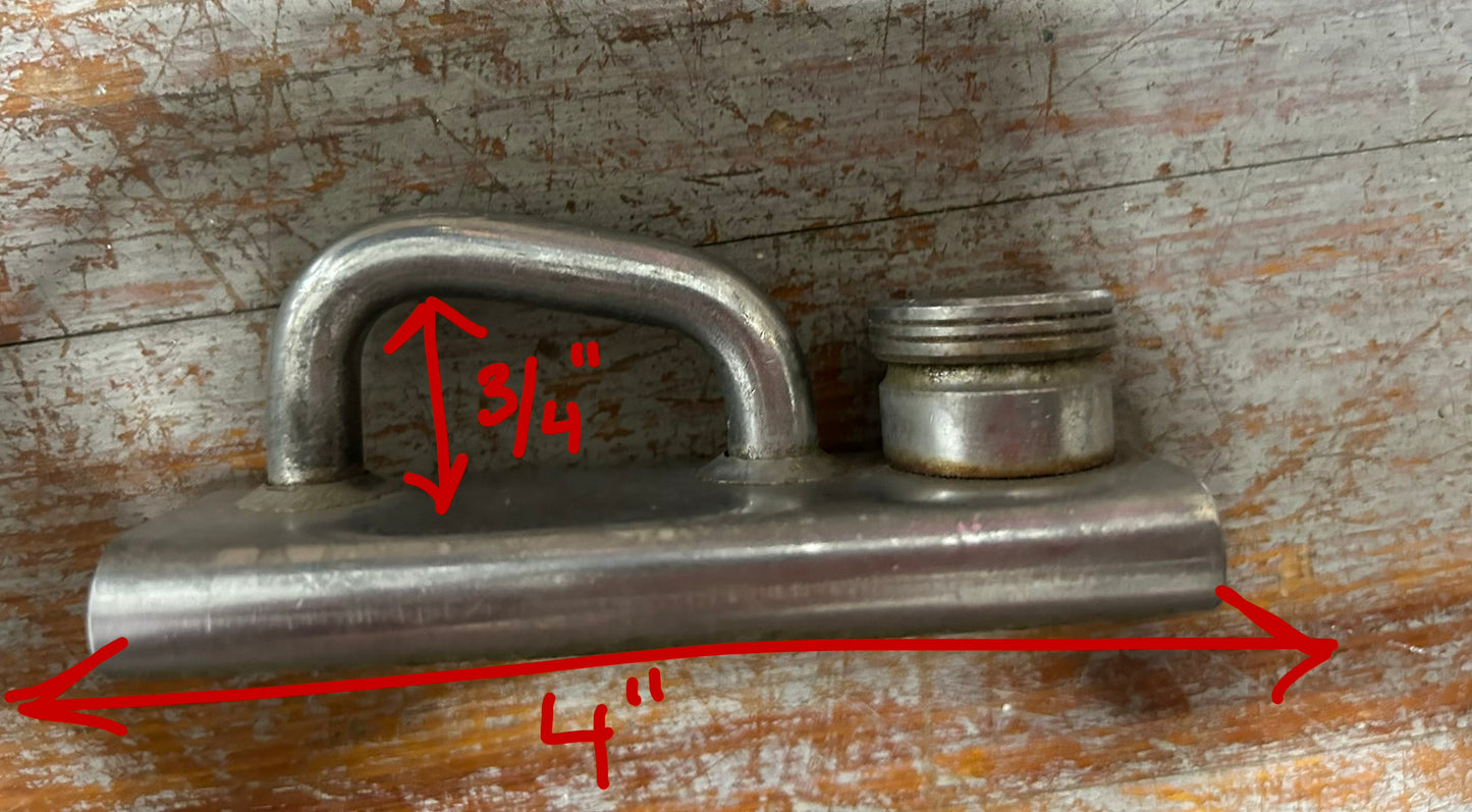 4" Stainless Mast Track Slide Car