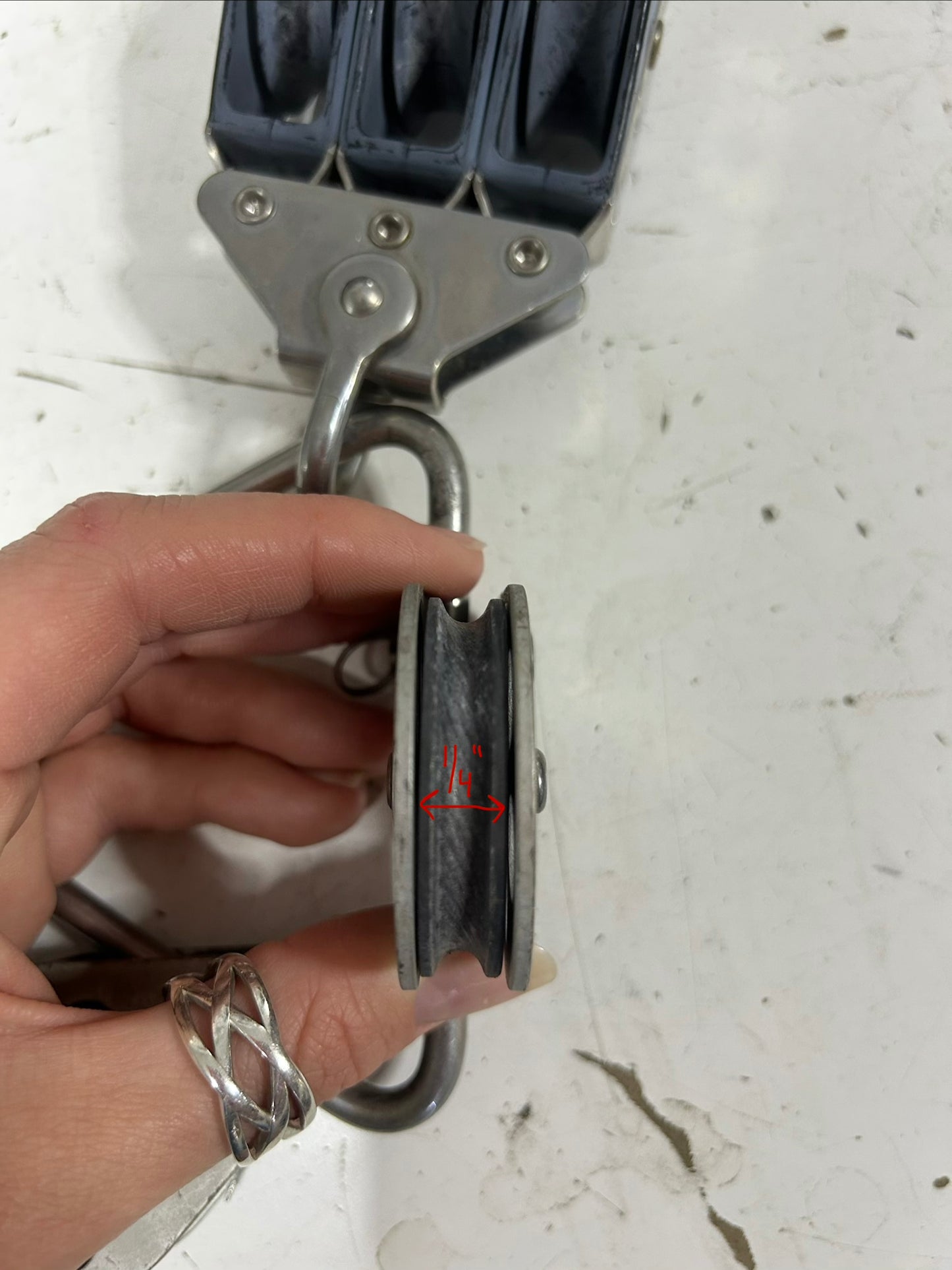 Harken/Schaefer Backstay - Harken Triple Block with 2 Single Schaefer Blocks