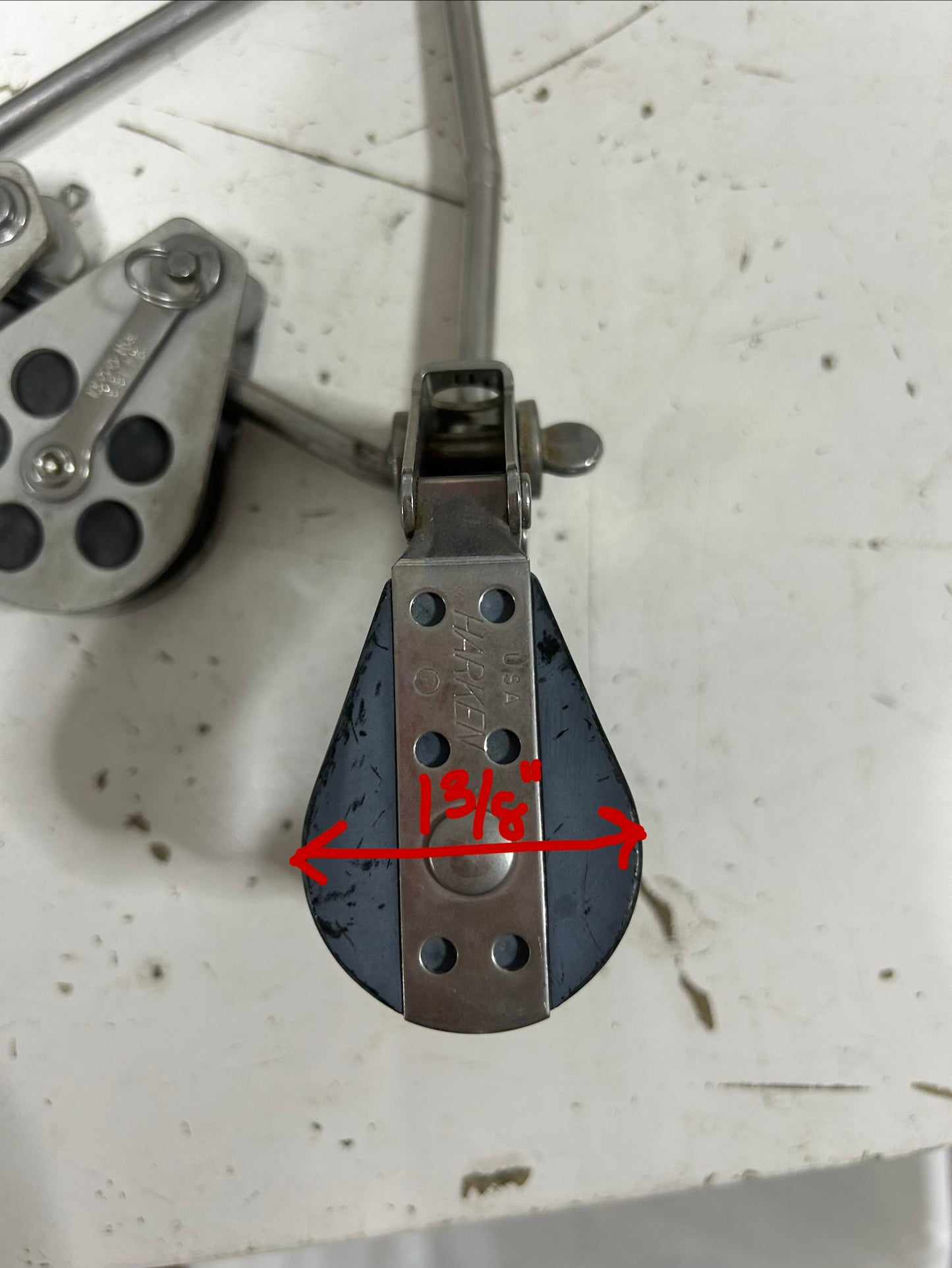 Harken/Schaefer Backstay - Harken Triple Block with 2 Single Schaefer Blocks