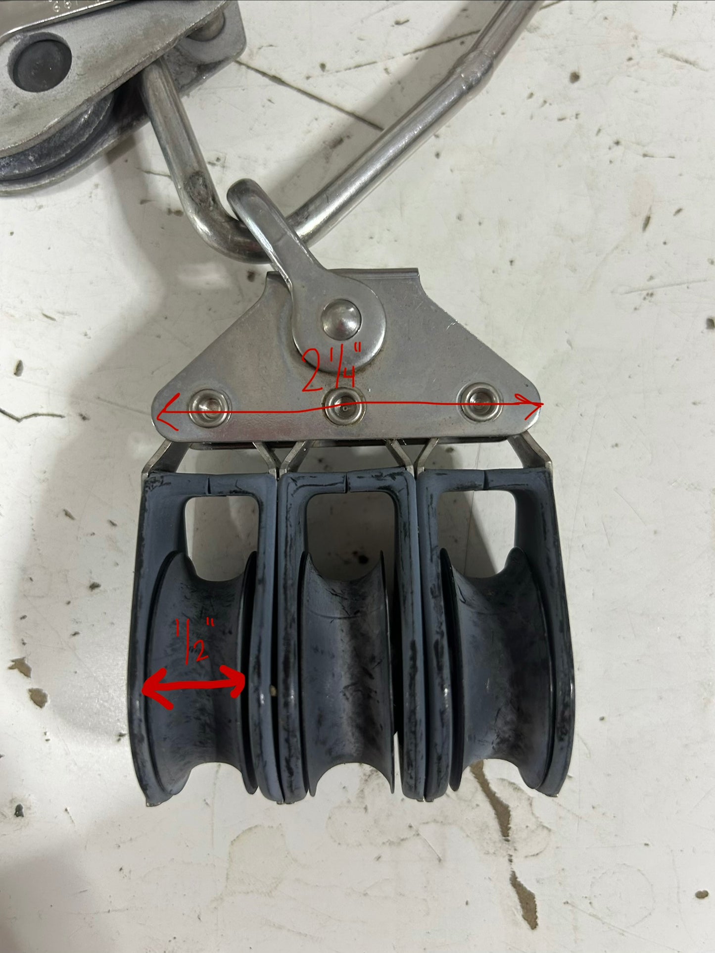 Harken/Schaefer Backstay - Harken Triple Block with 2 Single Schaefer Blocks