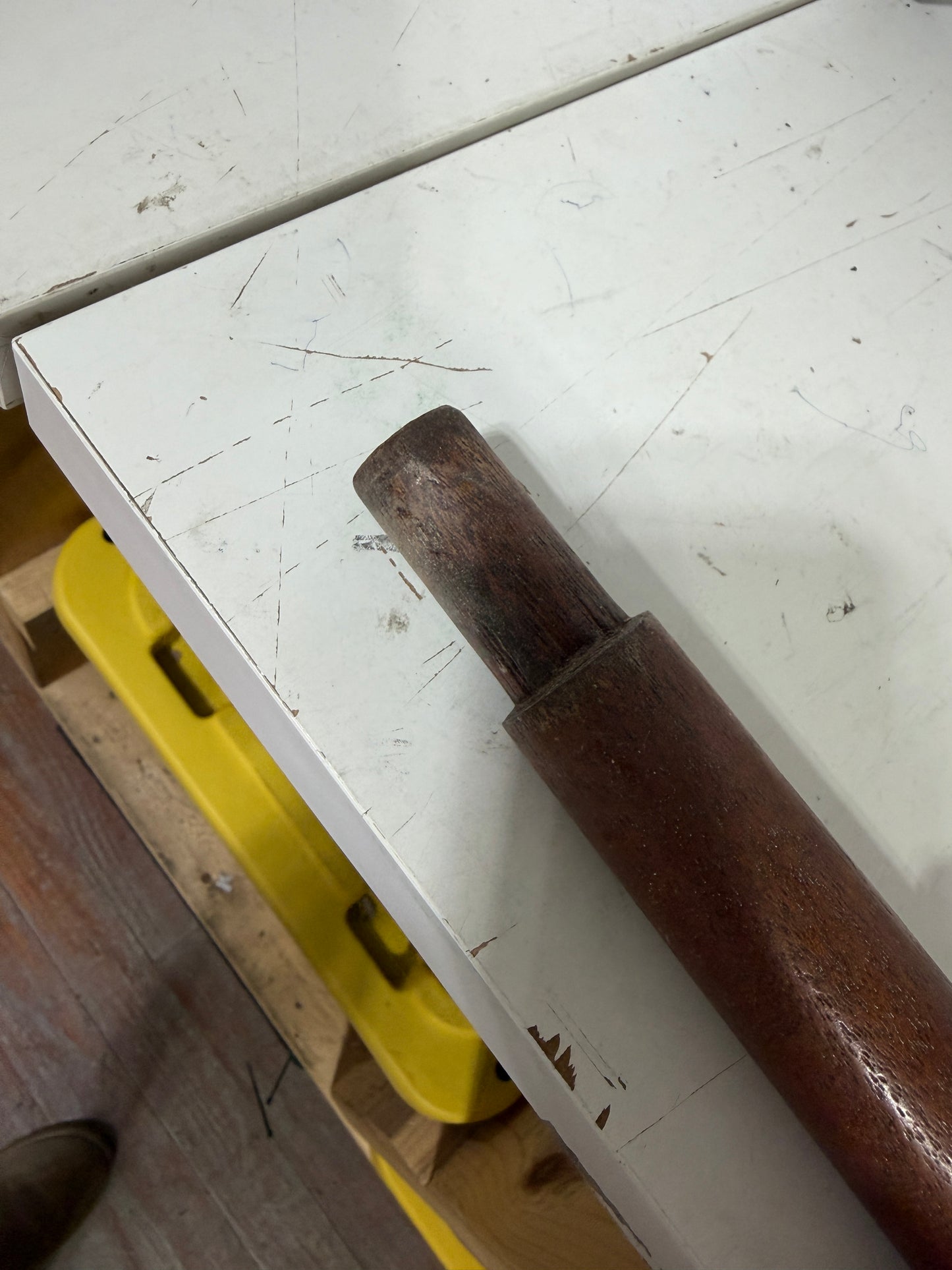 36" Long Teak Flag Pole WITH 16" x 24" Nautical American Flag