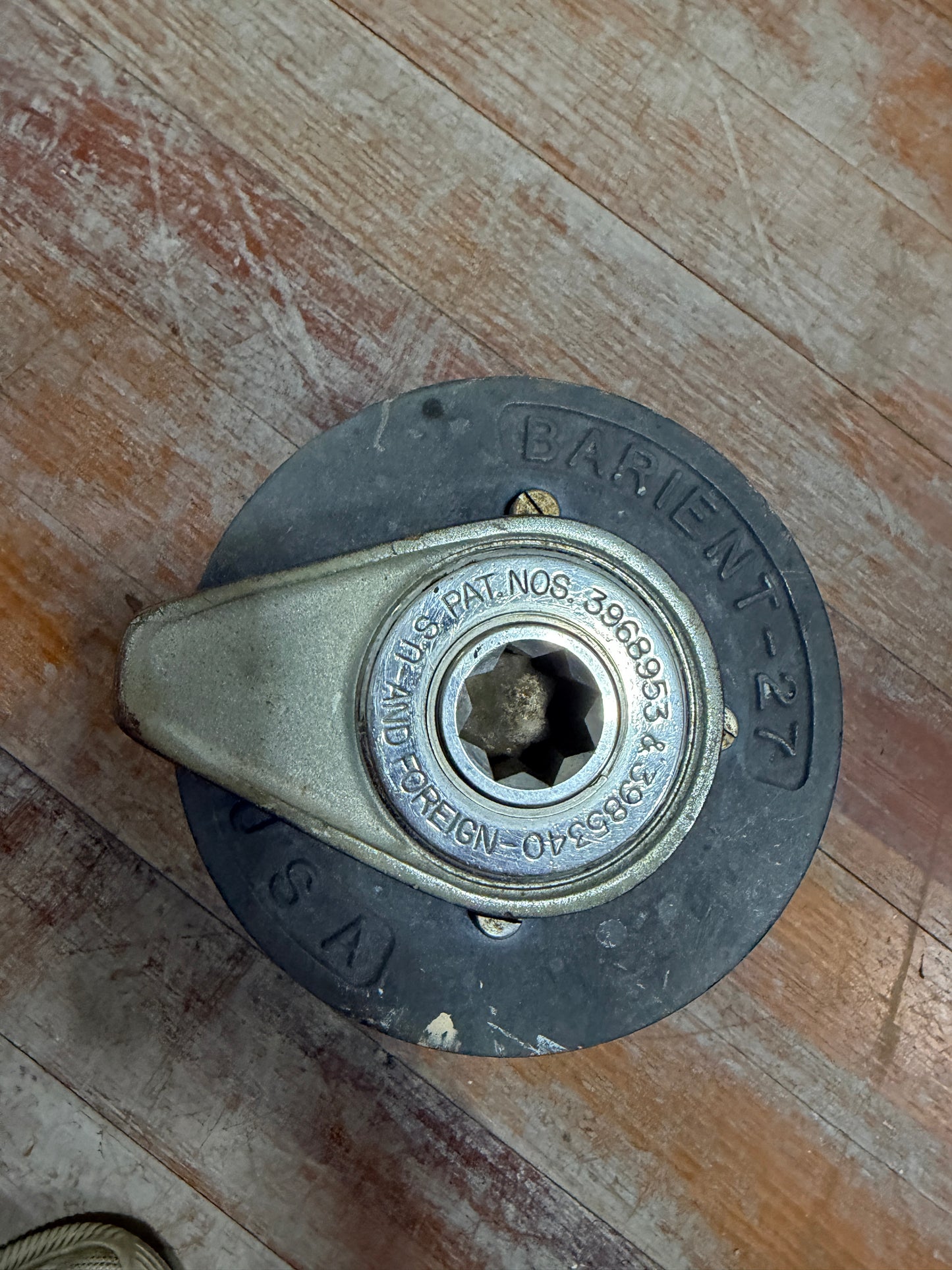 Barient 27 Single Speed Self Tailing Winch - Chromed Bronze Body