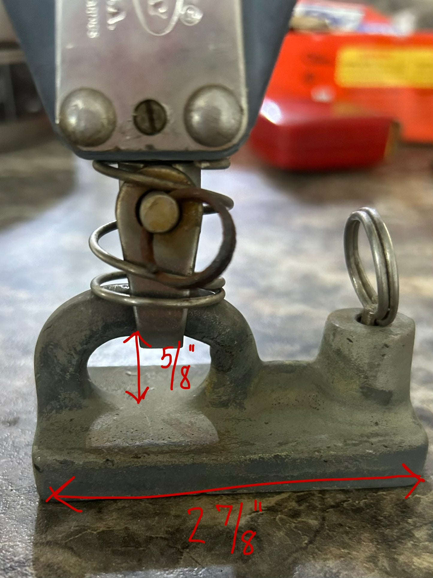 Seaway Single Swivel Block on Merriman Track Slide Car 1”