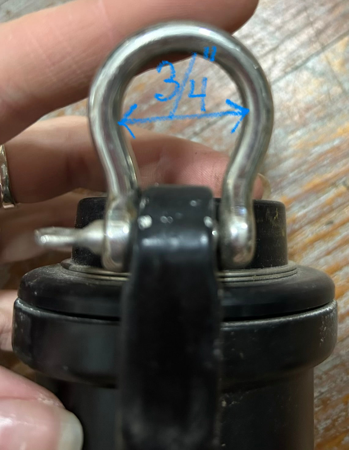 UP Upper Swivel - Black Aluminum 6”
