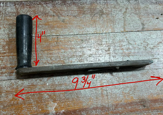 Vintage Wilcox & Crittenden Winch Handle 9-3/4” Locking Single Grip 1-1/8” Drive