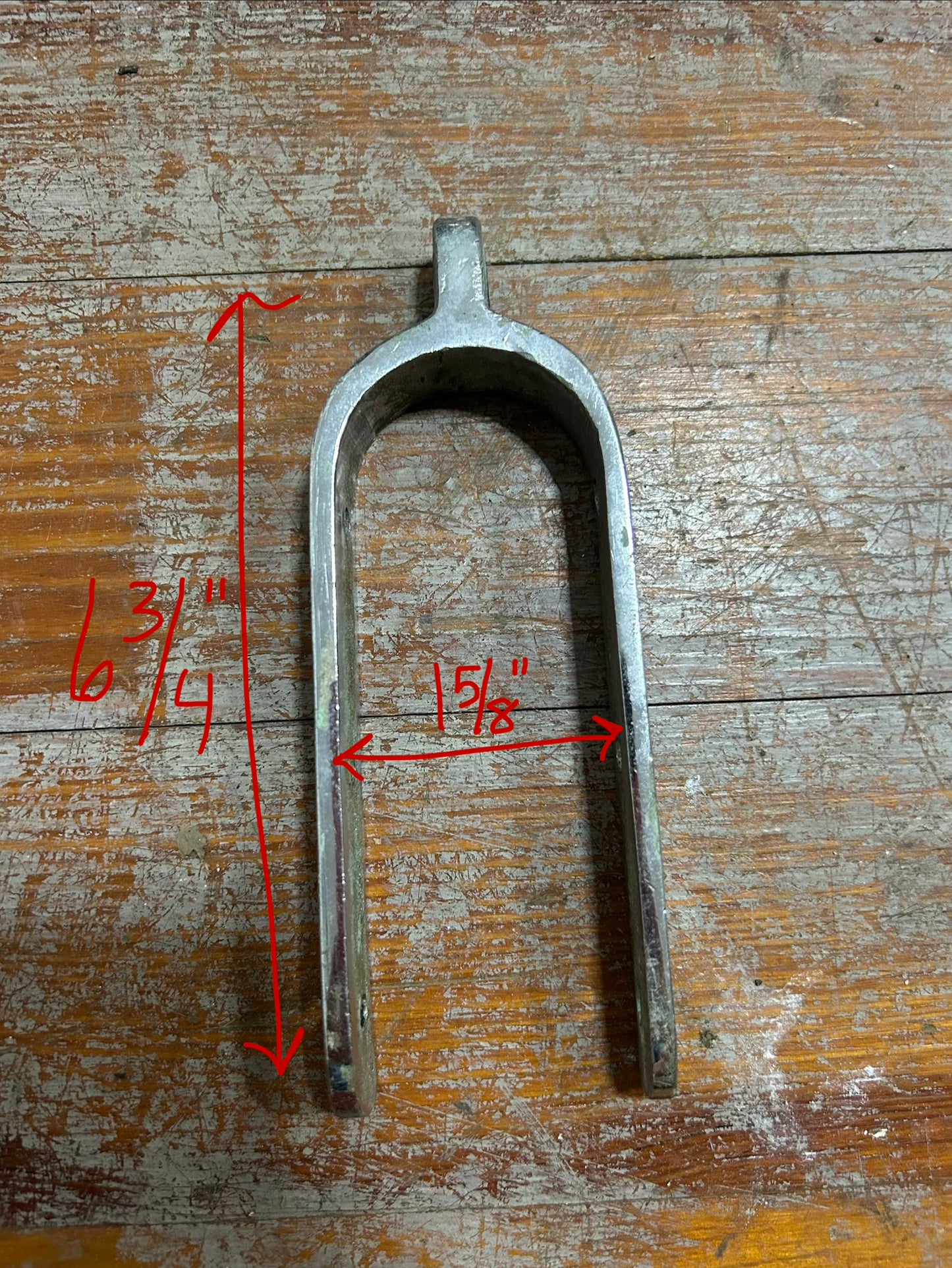 Tiller Strap Rudder Fitting 6-3/4” x 1-5/8” stainless steel