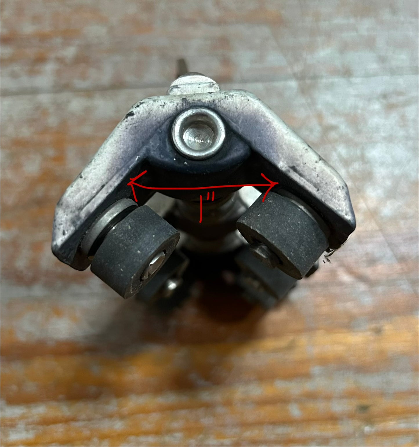Triple Mast Track/Traveler Roller Car Slider Assembly w/ 1” Track
