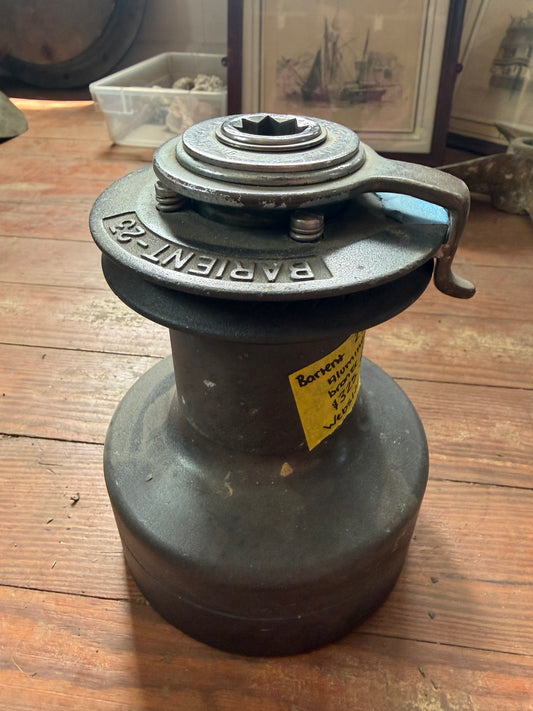 Barient 23 Single Speed Self Tailing Winch -Aluminum Body With Bronze Jaw Guide