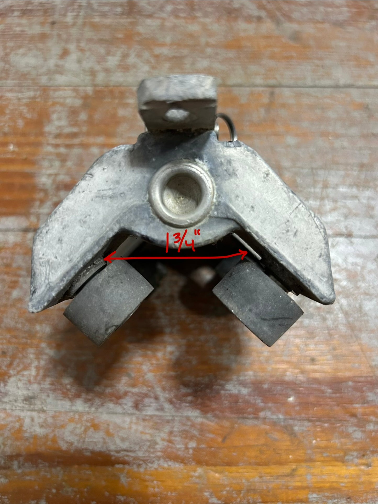 Vintage Mast Track/ Traveler Roller Car w/ 4 Delrin Rollers – 1-3/4” Track