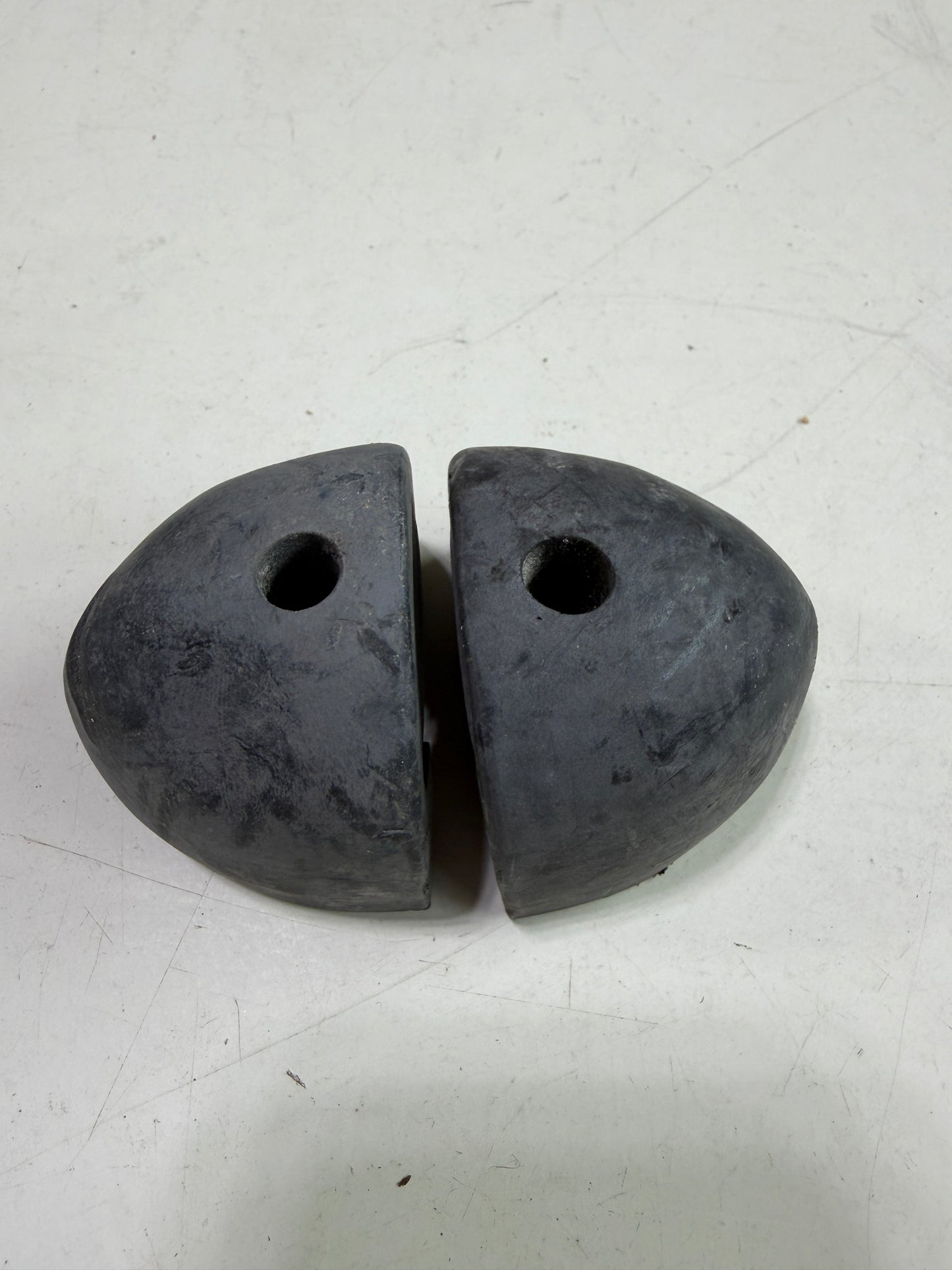 PAIR Rubber Track Ends / Traveler Ends - 1 3/8" - Faded