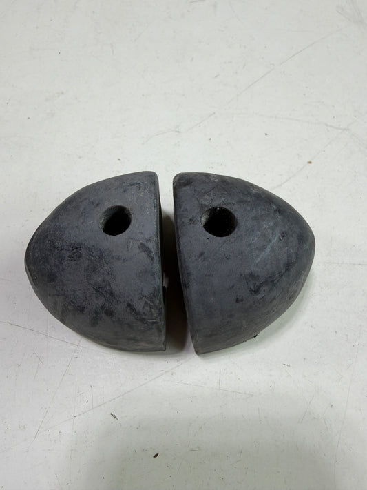 PAIR Rubber Track Ends / Traveler Ends - 1 3/8" - Faded