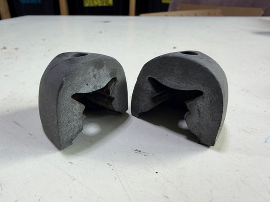 PAIR Small Rubber Track End / Traveller Ends - 7/8"