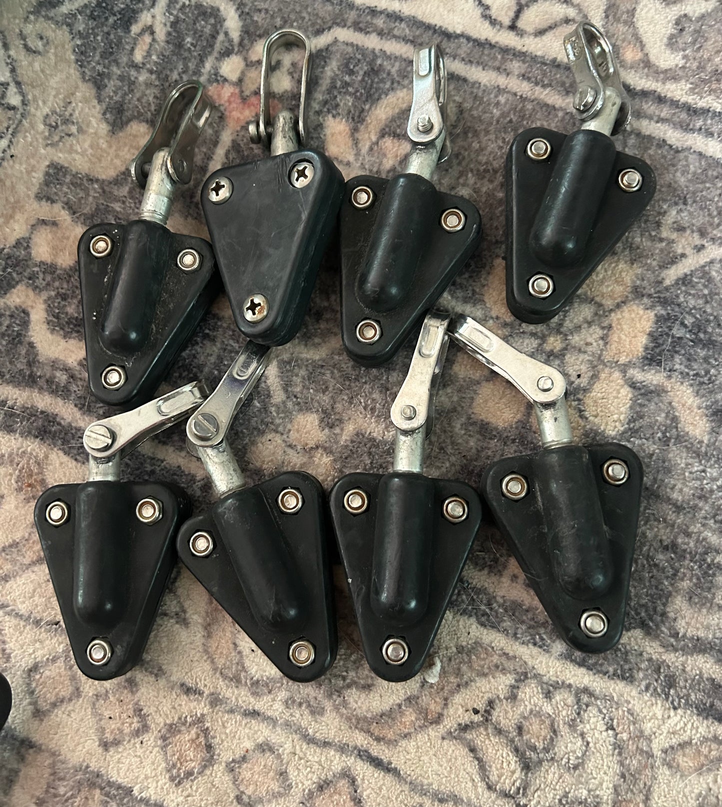 LOT OF 8- Full Batten Sail Receptacles with Shackles