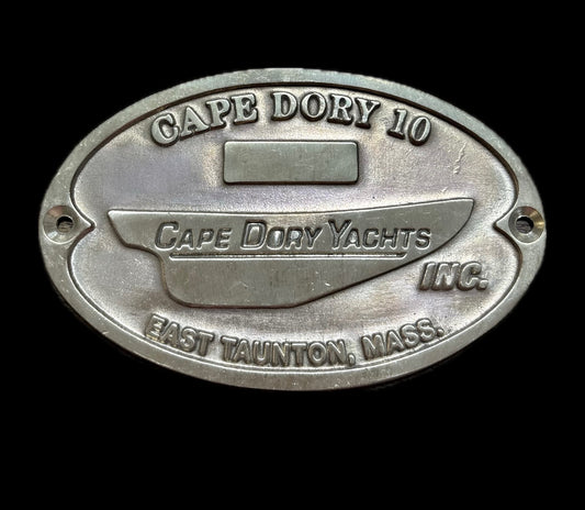 Cape Dory 10 Builders Plate