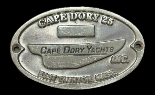 Cape Dory 25 Builders Plate