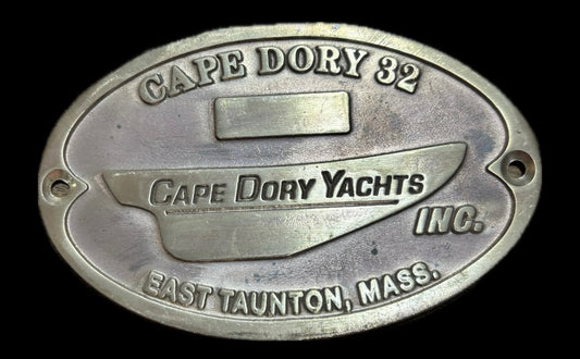 Cape Dory 32 Builders Plate