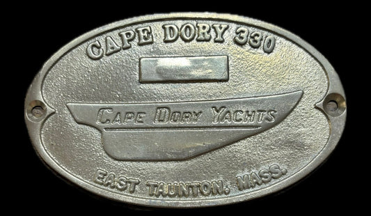 Cape Dory 330 Builders Plate