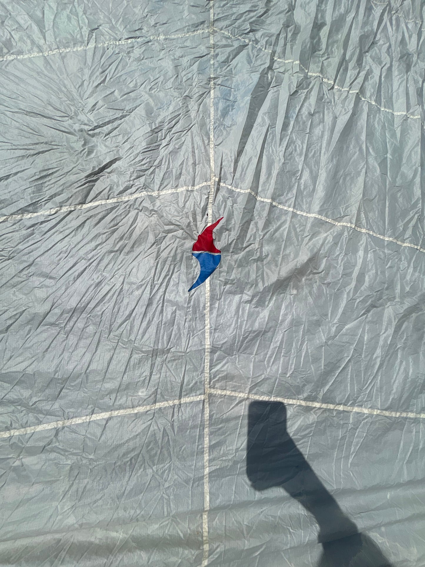 Shields Sails Symmetrical Spinnaker Sail Blue White 33’7” x 21’1” Sail #23896