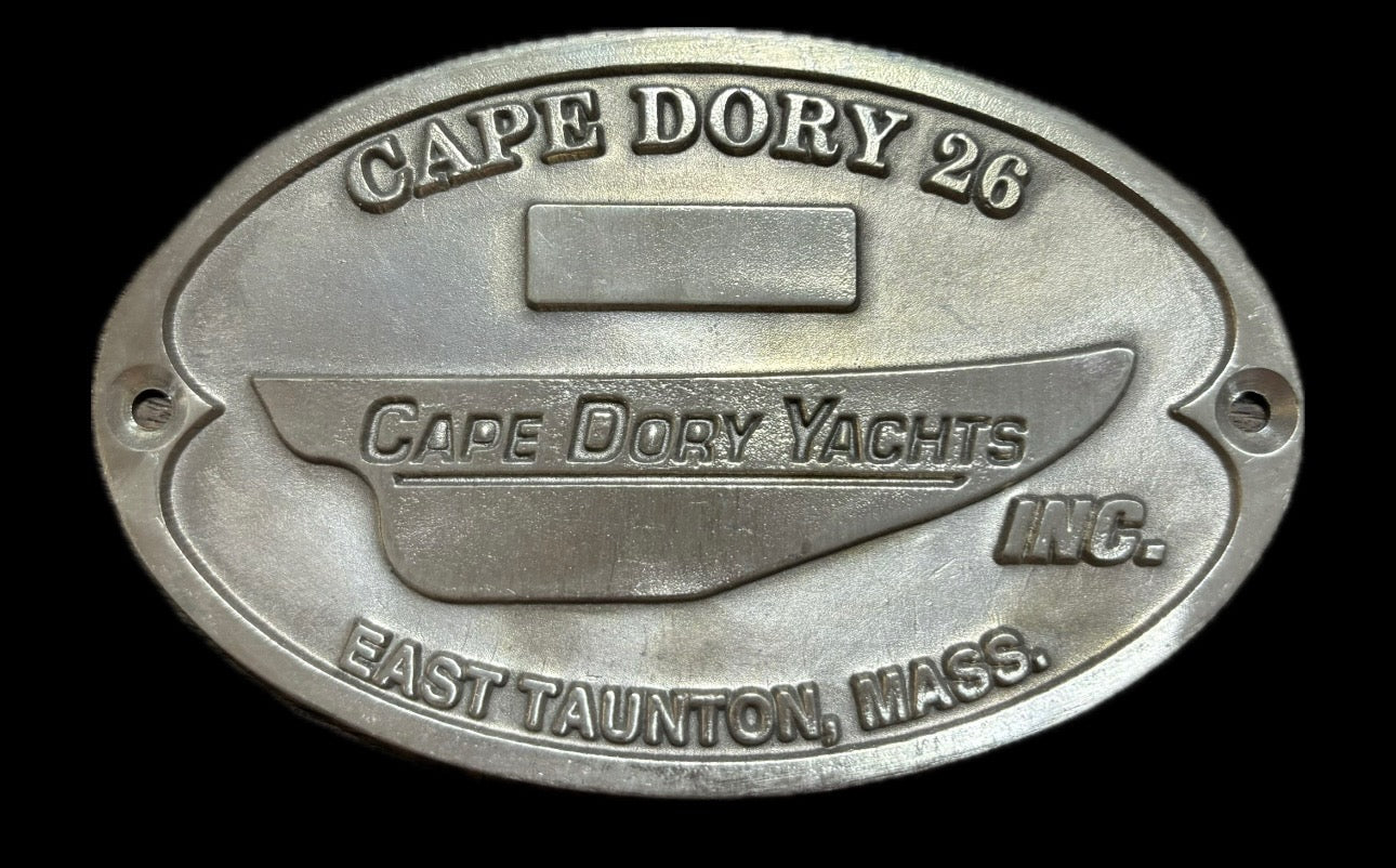 Cape Dory 26 Builders Plate