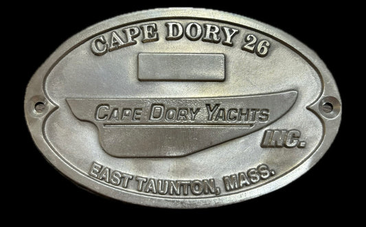 Cape Dory 26 Builders Plate