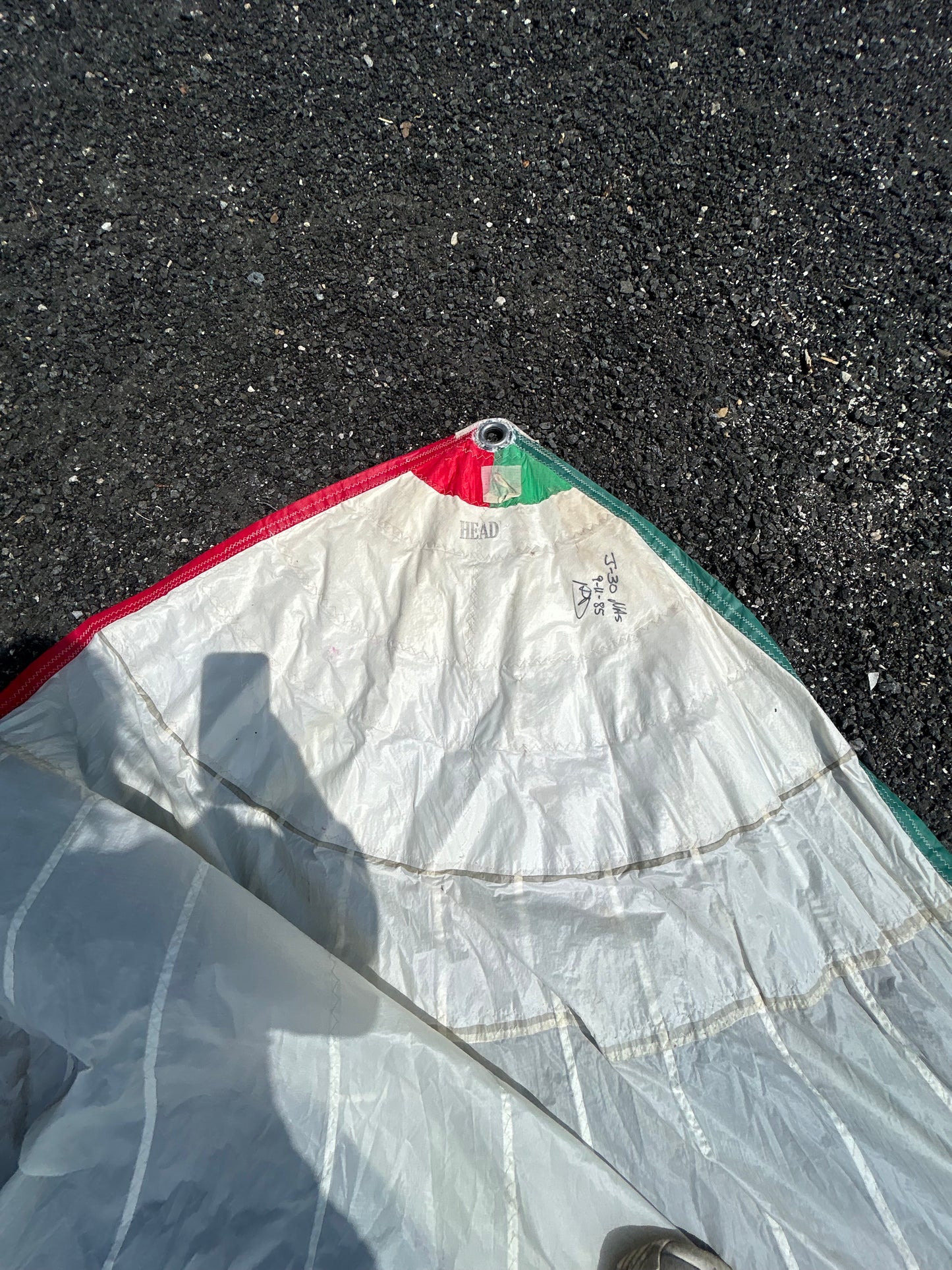 Shields Sails Symmetrical Spinnaker Sail Blue White 33’7” x 21’1” Sail #23896