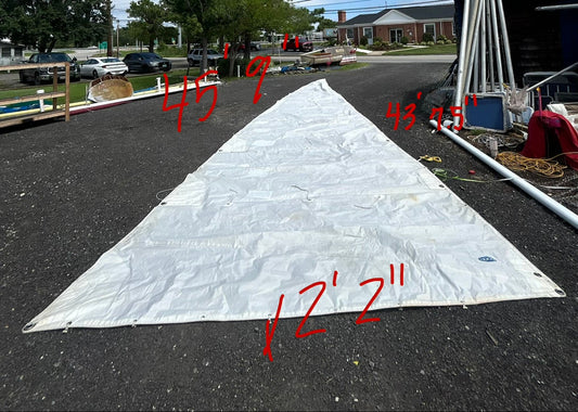 Hood Mainsail C38 43’7.5” Luff x 12’2” Foot w/ Slides & Reef Points
