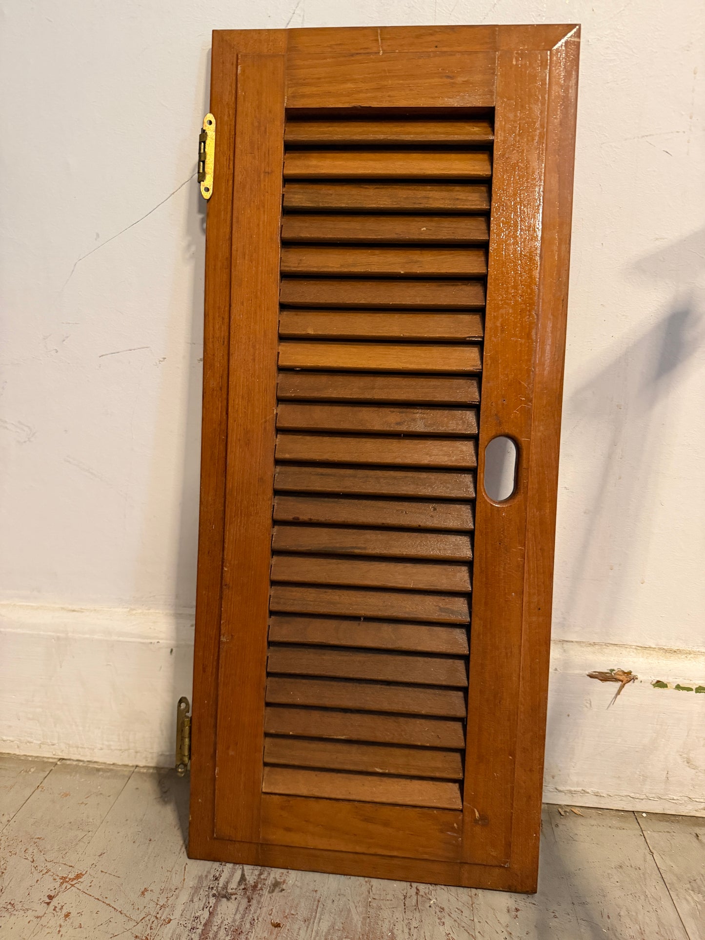 Downeaster 38 Interior Louvered Door - ID: 26 5/8" Tall x 10 7/8" Wide -- #342