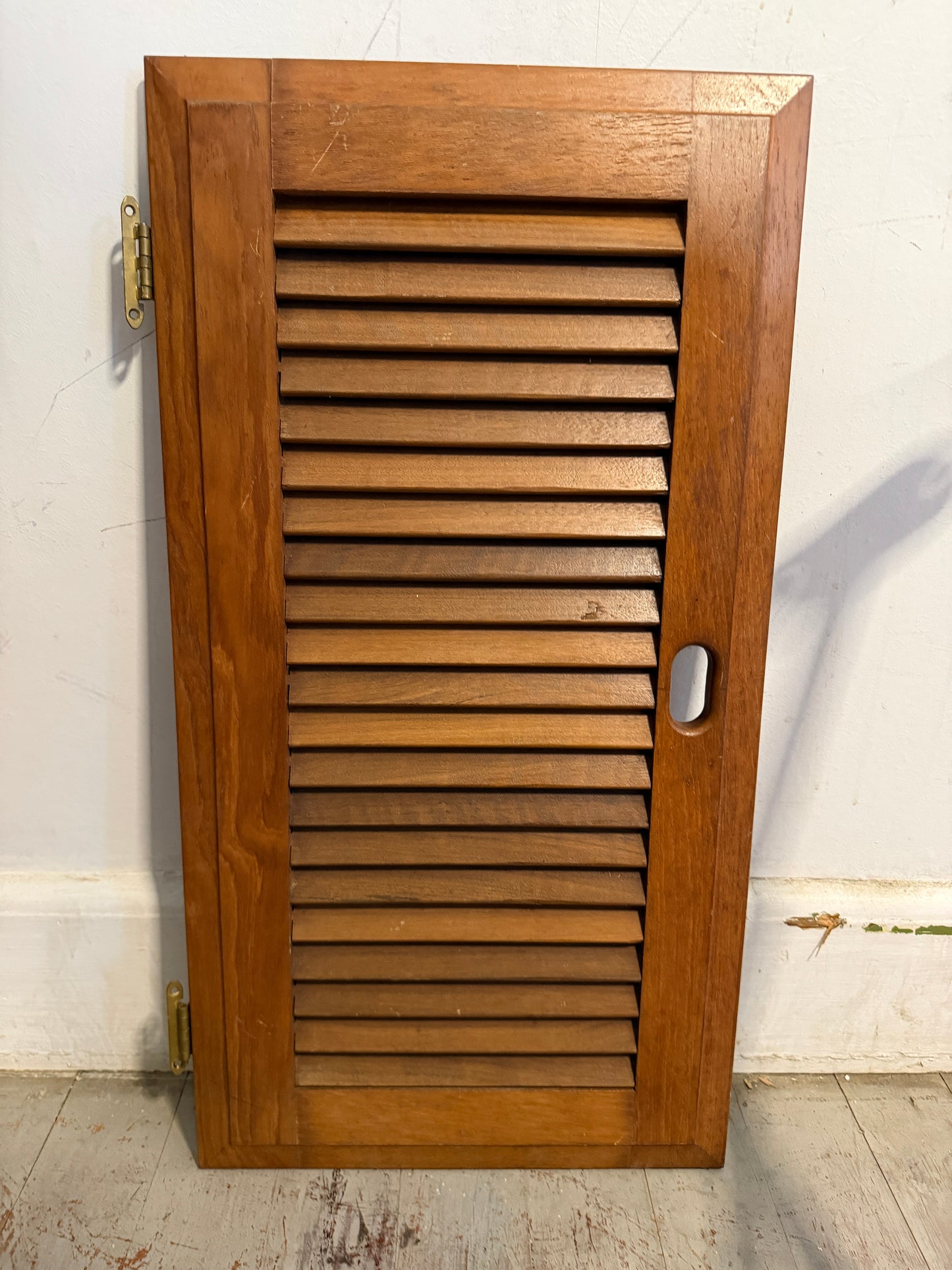 Downeaster 38 Interior Louvered Door - ID: 26 1/4" Tall x 13 1/2" Wide -- #344